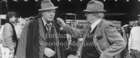 Marcello Mastroianni e Federico Fellini durante le riprese